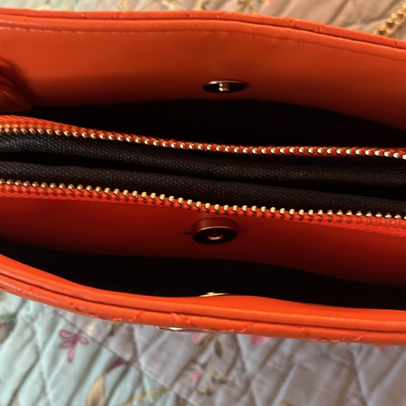 Orange Vegan Purse 9x6 - Picture 8 of 8